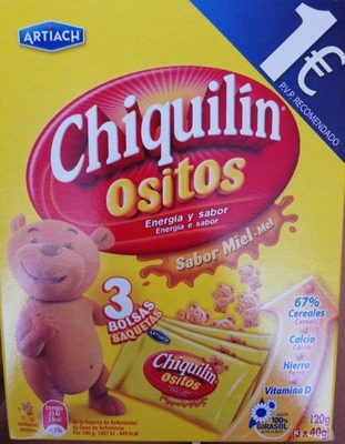 Chiquilin ositos sabor miel - 8436048452594