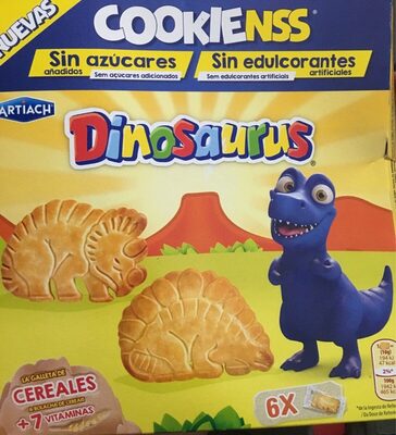 Cookienss Dinosaurus galletas de cereales con vitaminas - 8436048961515