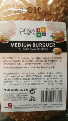 Pan para hamburguesa - 8436540568779