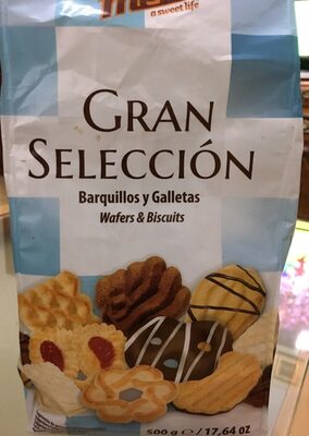 Gran selección de barquillos y galletas