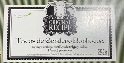 Tacos de cordero barbacoa - 8436544290065