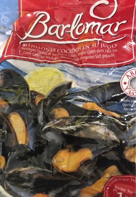 Barlomar mejillones cocidos en su jugo - 8437000486008