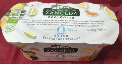 Yogur griego 0% sirtaki de citricos - 8437006245142