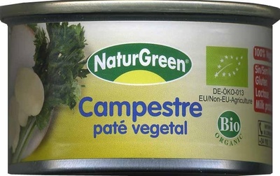 Paté vegetal ecológico NaturGreen Campestre - 8437007759204