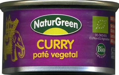 Paté vegetal ecológico NaturGreen Curry - 8437007759334