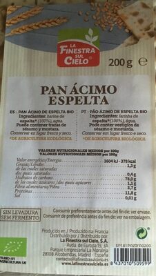Pan acimo espelta - 8437010509599