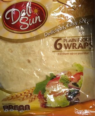 Deli Sun Plain Flour Wraps X6 - 8437011503060