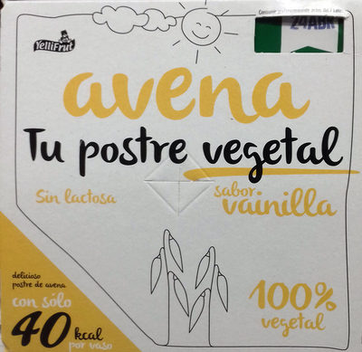 Postre de avena sabor vainilla - 8437015911038