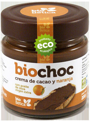Biochoc crema de cacao y naranja - 8437016495322