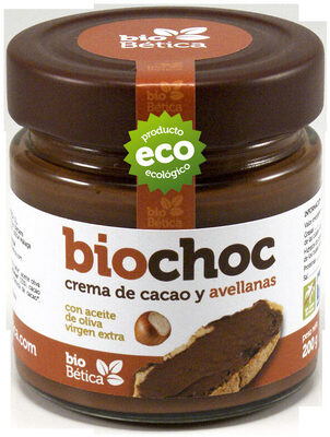 Biochoc crema de cacao y avellanas con aceite de oliva virgen extra - 8437016495360