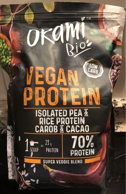 Isolated pea & rice protein carob & cacao - 8437017415497