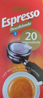 Cafe espresso descafeinado - 8480000118684