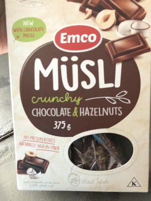 Emco Muesli With Chocolate & Hazelnut - 8594017141945