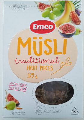 Emco Musli No Sugar Added 375g - 8594017144472