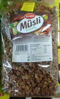 Müsli Crunchy - Chocolat - 8595229903246