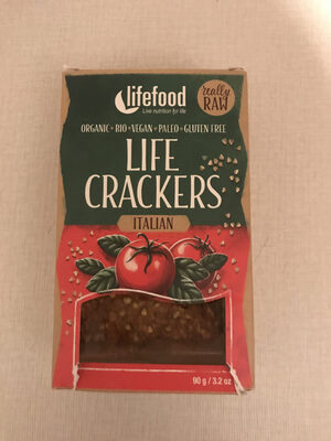 Crackers Crus à L'italienne Lifefood - 8595657100132