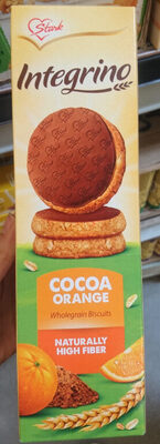 Integrino cocoa orange wholegrain biscuits - 8600939841761