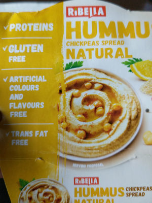 Hummus Chickpeas Spread Natural - 8606011898913