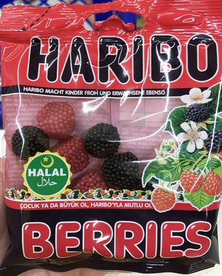 Haribo Berries, Gummy Bears, Wine Gum, Fruit Gum, 100 G - 8691216019768