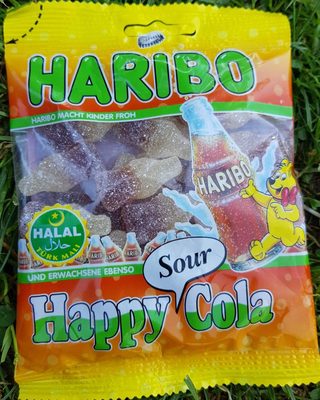 Haribo Halal Happy Cola Sour 100G - 8691216020818