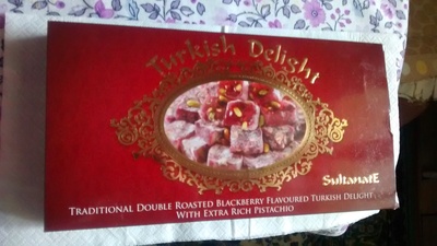 Traditional Double Roasted Blackberry Flavoured Turkish Delight With Extra Rich Pistachio - 8697442963530