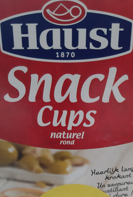 Haust Snack Cups Naturel Rond - 8710445018158