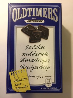 De Echte mildzoute Hindelooper Ruitjesdrop - Oldtimers - 8710452212525