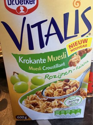 Vitalis Muesli Croustillant Raisins - 8710466278227