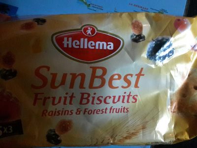 Sunbest Fruit Biscuits Raisin & Forest Fruit - 8710508551158