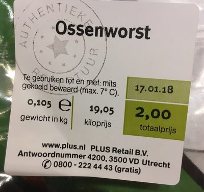Ossenworst - 8710624597627