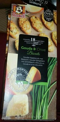Gouda & Chive Crunchy Biscuits - 8710873002828