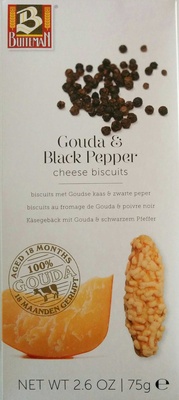 Gouda & Black Pepper cheese biscuits - 8710873996295