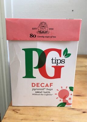PG Tips Decaf 80S Pyramid Teabags - 8710908918179