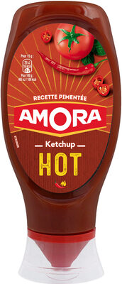 Amora Ketchup Hot Epice Piment Flacon Souple 450g - 8710908945977