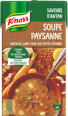 Knorr Soupe Paysanne Lentilles Lard Fumé 1l - 8710908954498