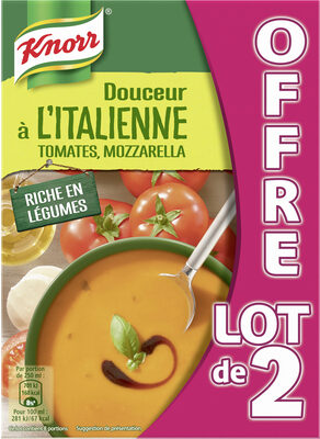 Knorr Les Classiques Soupe Liquide Tomates Mozzarella 2x1l - 8710908962110