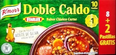 Starlux doble caldo de carne con aceite de oliva 24 pastillas estuche 240 g