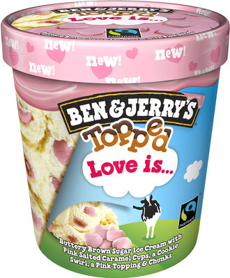 Ben & Jerry's Glace Pot Topped Love is 500ml - 8711200423446