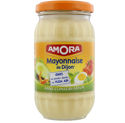 Amora Mayonnaise De Dijon Nature aux oeufs de poules élevées en plein air 235g - 8711200552795