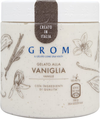 Grom Crème Glacée Pot Vanille 460ml - 8711327300064