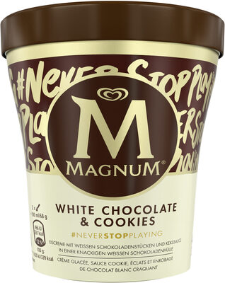 Magnum Glace Pot White Chocolate & Cookies 440ml - 8711327315600