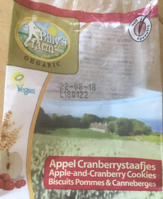 Billy's Organic Spelt Apple And Cranberry Cookies 175 g x 1 - 8711753007117
