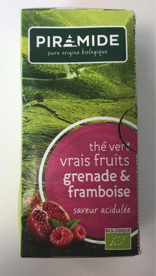 Thé vert vrais fruits grenade & framboise - 8711812421489