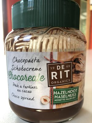 Pâte à Tartiner Au Cacao & Noisettes Bio Chocoreale - - De Rit - 8711812943172