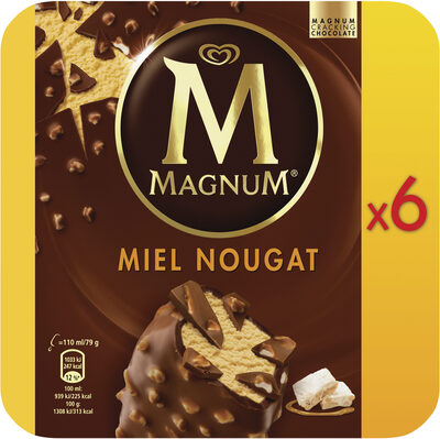 Magnum Batonnet Glace Miel Nougat x6 660ml - 8712100493942