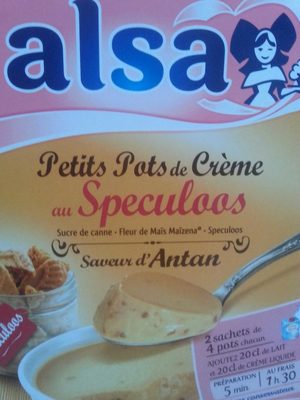 Petits pots de crème dessert au lait spéculoos ALSA - 8712100686320