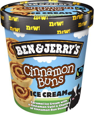 Ben & Jerry's Glace Pot Cinnamon Buns Caramel 500ml - 8712100694707