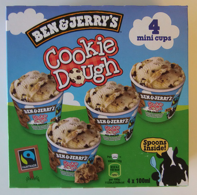 Cookie Dough 4 mini cups - 8712100724220