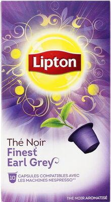 Lipton Thé Noir Finest Earl Grey 10 Capsules - 8712100771347