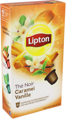 Lipton Thé Noir Caramel Vanille 10 Capsules - 8712100771798